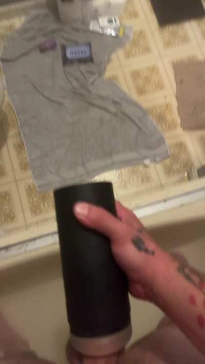 Enjoying the present my wife bought me for while she’s away