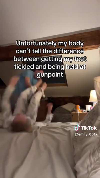 Ticklish feet