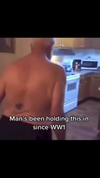 Fart was louder than an atomic blast