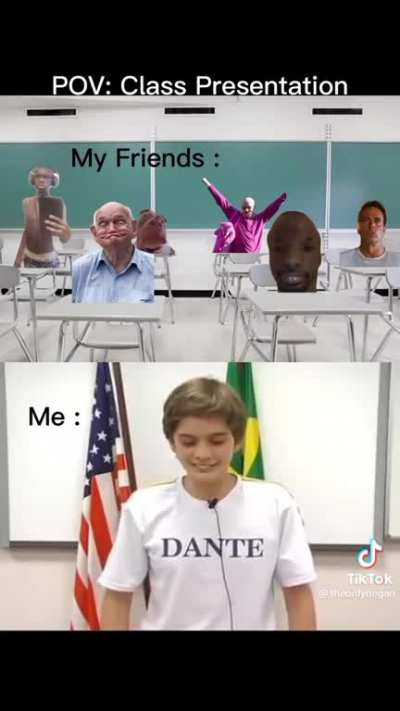 average presentation in class