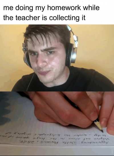 speedrunning homework