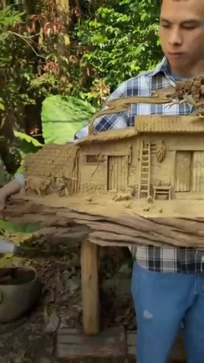 Wooden sculptures by Döuyin