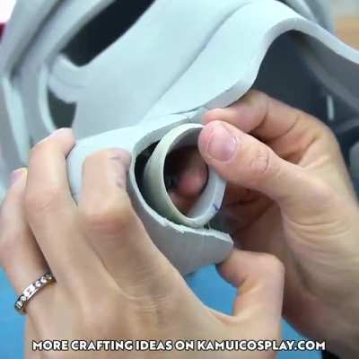 I made a Tie Fighter helmet from scratch out of foam!