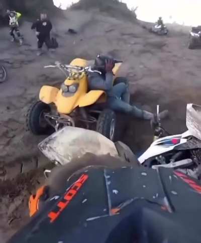 Trying to catch a flying ATV
