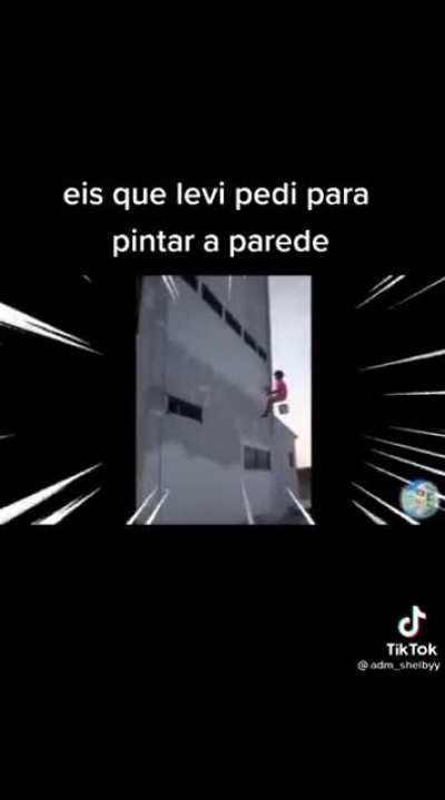 A elite de pintar parede