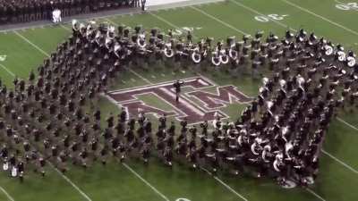Marching band formations, Texas A&M