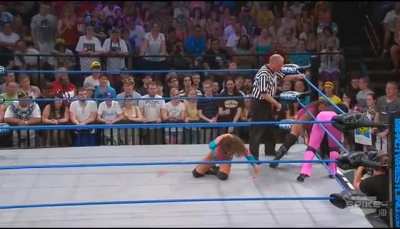 Don't know what was more embarrassing for Brooke Tessmacher, getting pulled by the trunks by Jacqueline, or the resulting wedgie