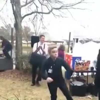 As usual in nature, the male tries to impress the female through a dance.