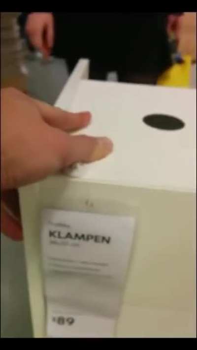 Guy annoys his girlfriend with puns at IKEA