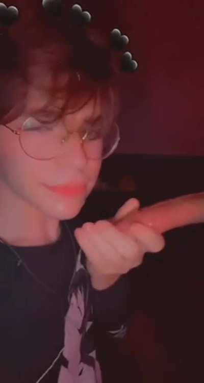 cutie sucking cock