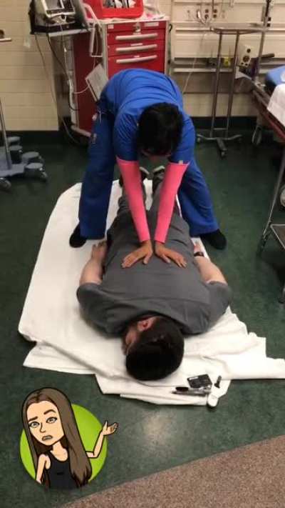 Getting you back popped hurts.