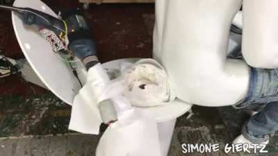 I made a butt wiping machine