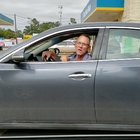 This guy running his mouth at a traffic light to a lady about how it's his country and she needs to learn English and get out.
