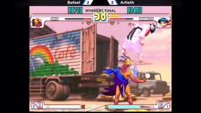 Street Fighter 3, 4 life.