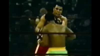 How was Frazier crazy enough to drop his hands like this mid fight and dodge all those punches?