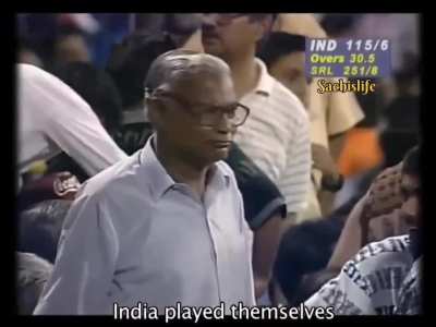 1996 WC Semi Final, the collapse after Sachin's wicket.
