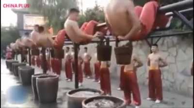 Shaolin Monks' Kung Fu in training.