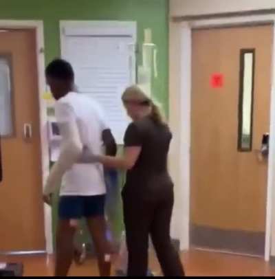 Leeke after getting shot with John John
