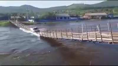 What was he thinking. Had no chance crossing!!