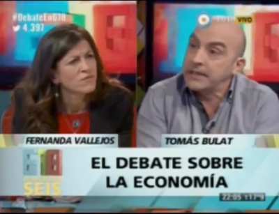 Debate Tomas Bulat: Gasto publico y emision monetaria en exceso como forma de respaldo.