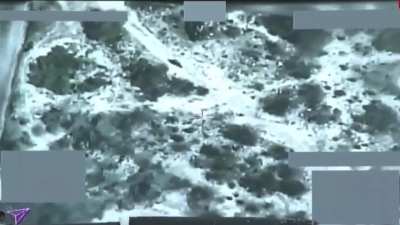 Saudi Air Force targeted Houthi field commander travelling motorcycle. yemen-sadaa frontline unknown date