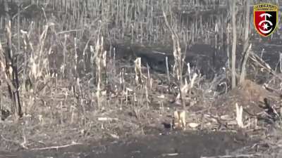 A Russian infantry assault is stopped by the 30th mechanized brigade in eastern Ukraine