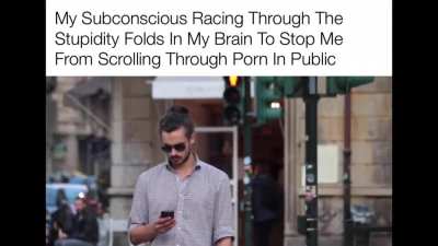 I’m so stupid. Scrolling in public...
