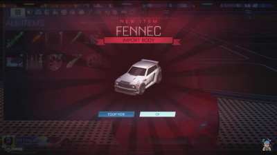 I scream because I got a cool car in Rocket League