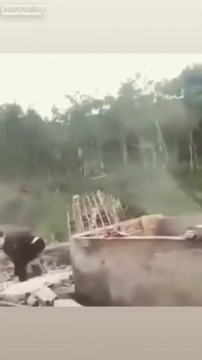 Building Demolition Work (in Sandals)