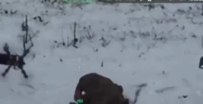 African mercenary begs for mercy from Ukrainian drone operator before explosion (Unknown location and date)