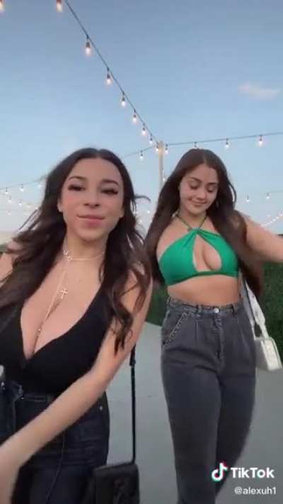 With friend