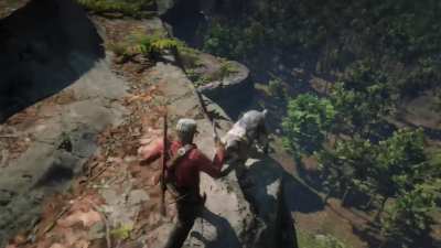 Kicking a wolf off a cliff