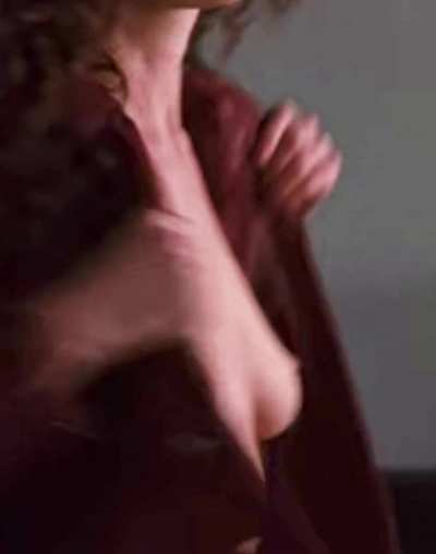 Your girlfriend [Anne Hathaway] couldnt stop staring at your flatmates' bulge, as soon as you go to shower she submits to his superior cock