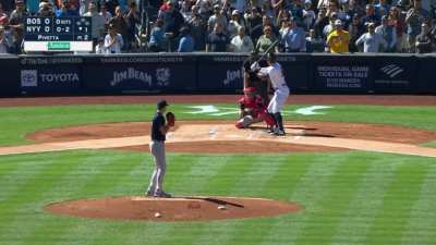 [Highlight] Nick Pivetta strikes out Aaron Judge on 3 straight fastballs to start his outing