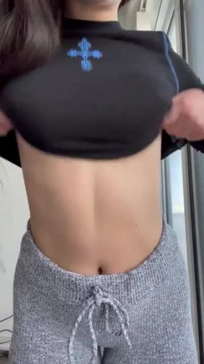 Do you like my perky tits? I’m just 4’11