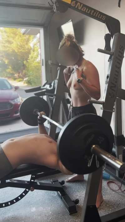 Would you be able to [F]inish the set if I did this while spotting you? [m]