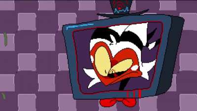 Pizza Tower Helluva Boss mod, Moxxie TV
