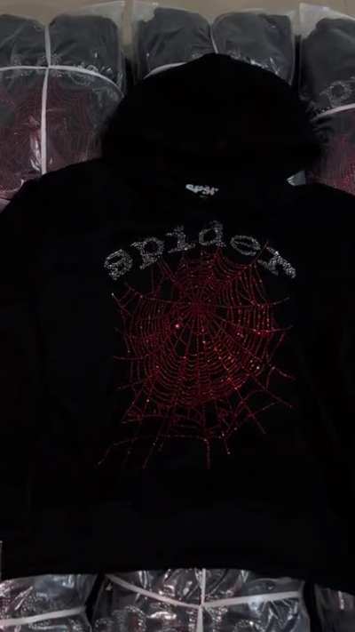 PIKA SP5DER RHINESTONE HOODIE