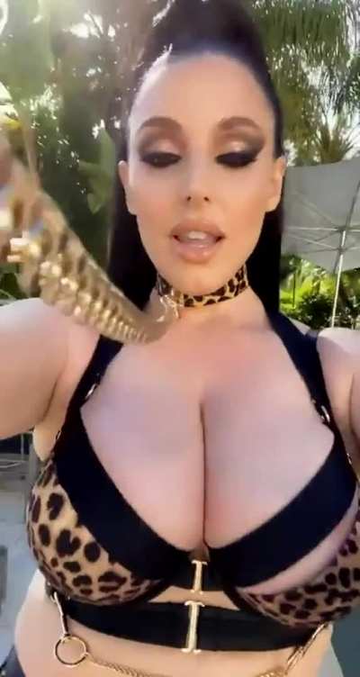 Bimbo on a leash