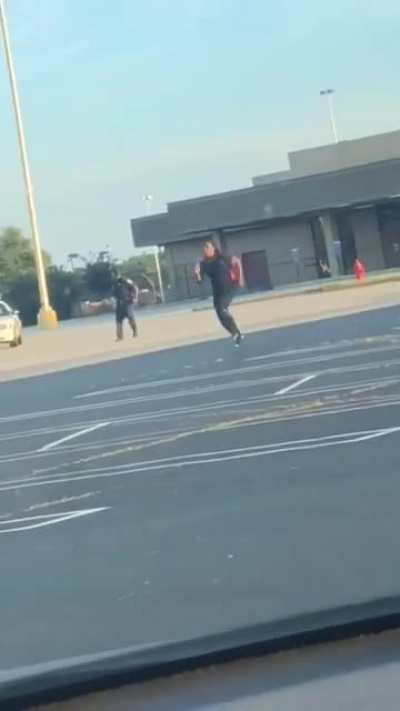 Stopping a mall thief.