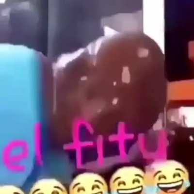 Nigga poured the whole bottle 💀