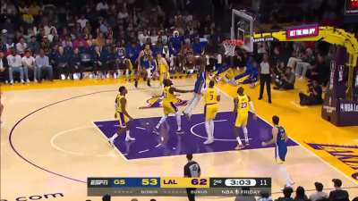 [Highlight] Kuminga leaves LeBron in the Dust and soars for the Slam