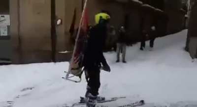 People in Madrid are enjoying their first snowstorm in a century
