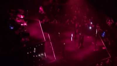 That time in toronto when a random got on the stage and Abel starting dancing with him
