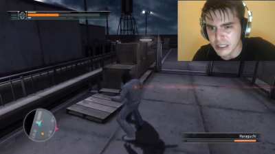 Real footage of me trying to beat the Yakuza 4 Saejima prison level