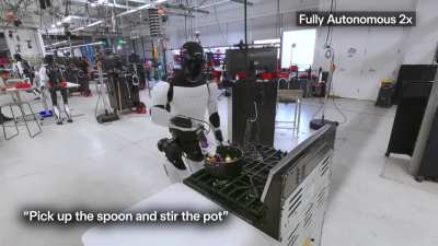 Optimus performing autonomously