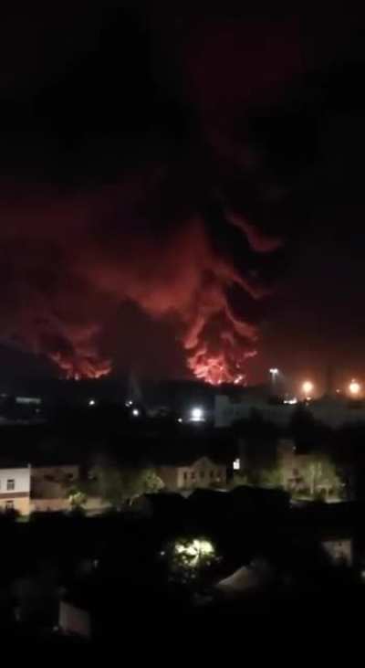 Ukrainian mass drone attack on russian military airport in Pskov