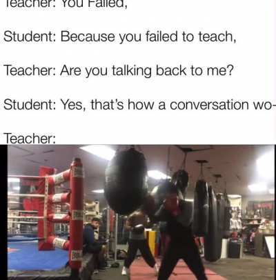 How the conversation would go if it was set in an Asian school: