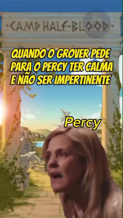 Ele não tem 1 minuto de paz! Crédito: IG - @percyjackson_cade.meu.satiro