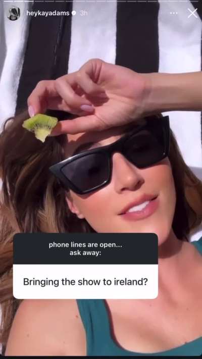 From Q&A via IG story 3/20/25